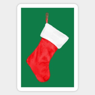 Red Christmas Stocking Magnet